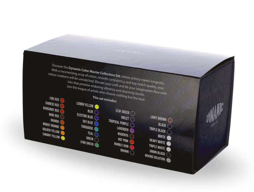Dynamic Master Collection Tattoo Ink 31 Color Box Set - 1 oz. Bottles
