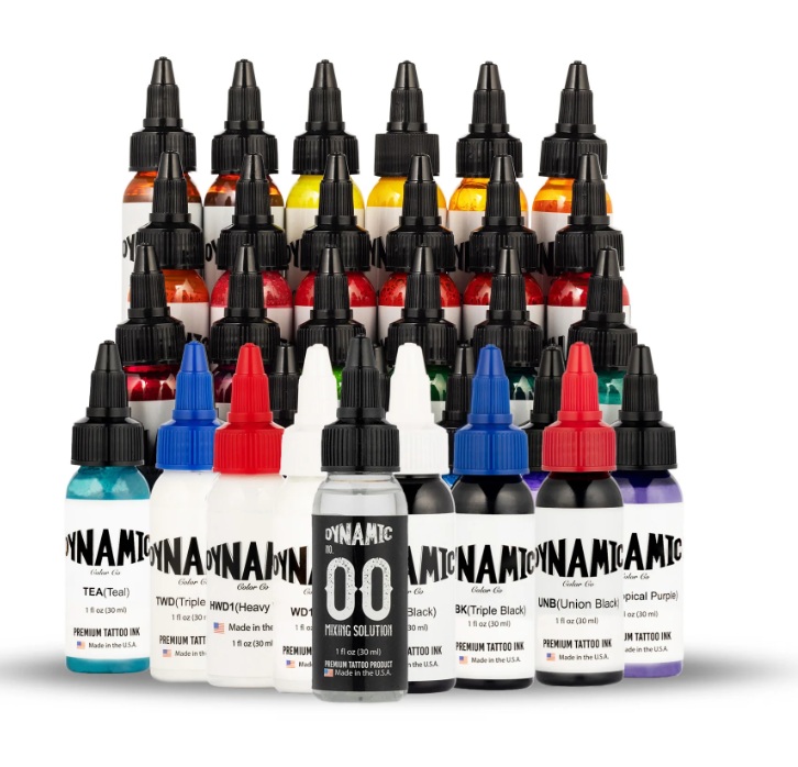 Dynamic Master Collection Tattoo Ink 31 Color Box Set - 1 oz. Bottles