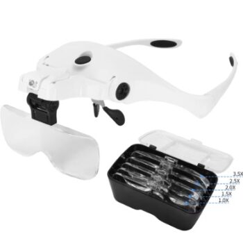 Lupa con soporte para gafas