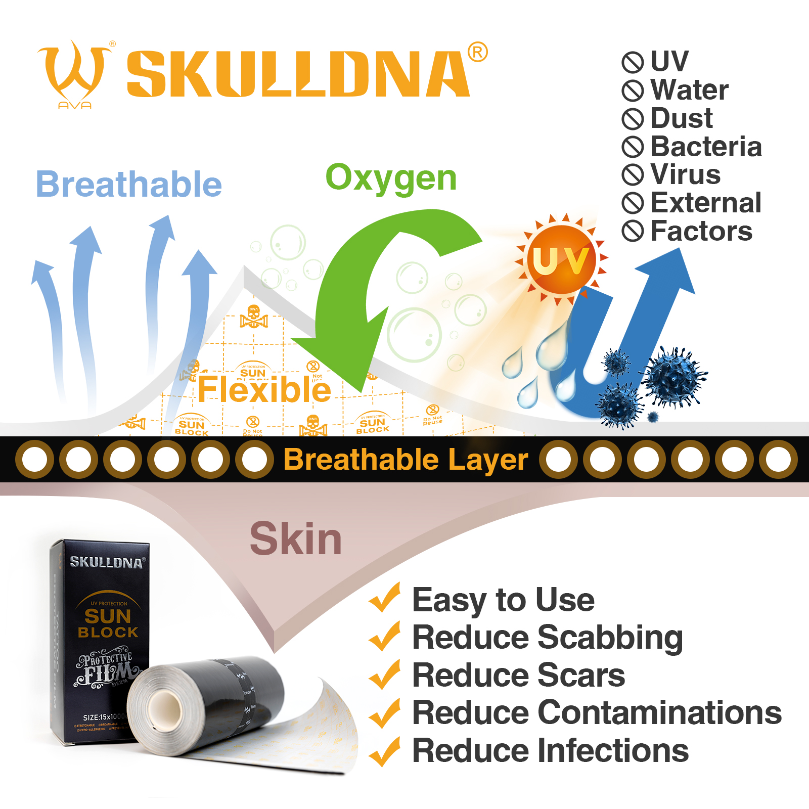 Película protectora AVA sun block
